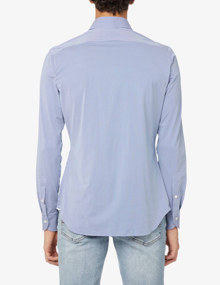 rinascente Xacus Camicia active rigata tailored - Blu