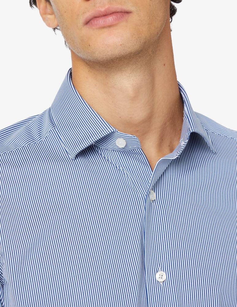 rinascente Xacus Camicia active rigata tailored - Blu