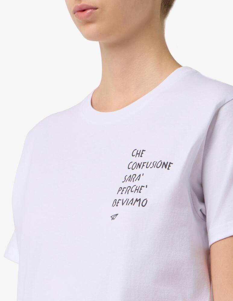 rinascente Linea Daria "Che confusione sarà perché beviamo" t-shirt