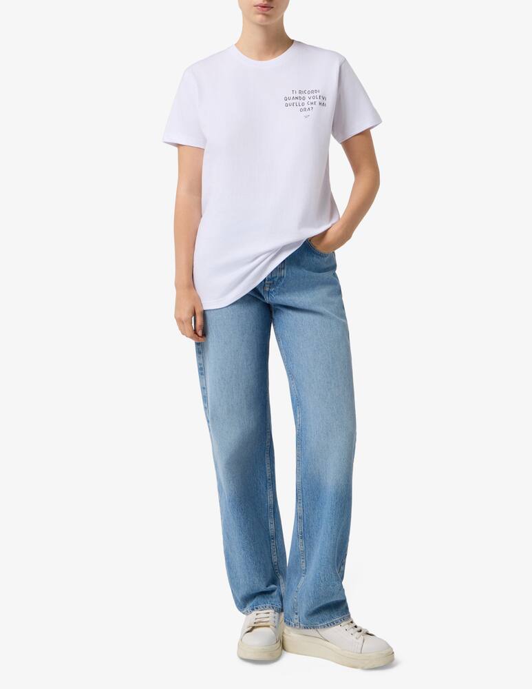 rinascente Linea Daria "Ti ricordi quando volevi quello che hai ora?" t-shirt