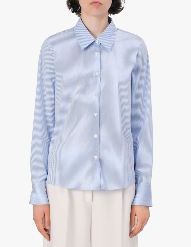 rinascente Elizabeth Ascot Striped poplin shirt