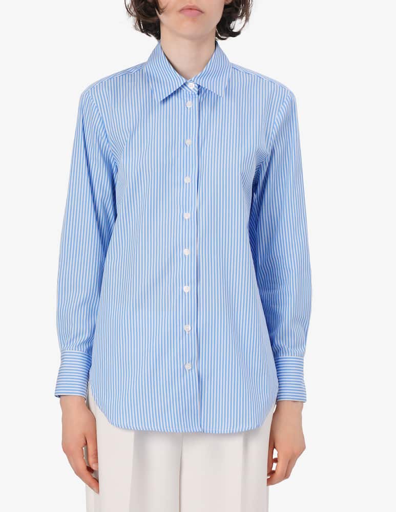 rinascente Elizabeth Ascot Striped poplin shirt