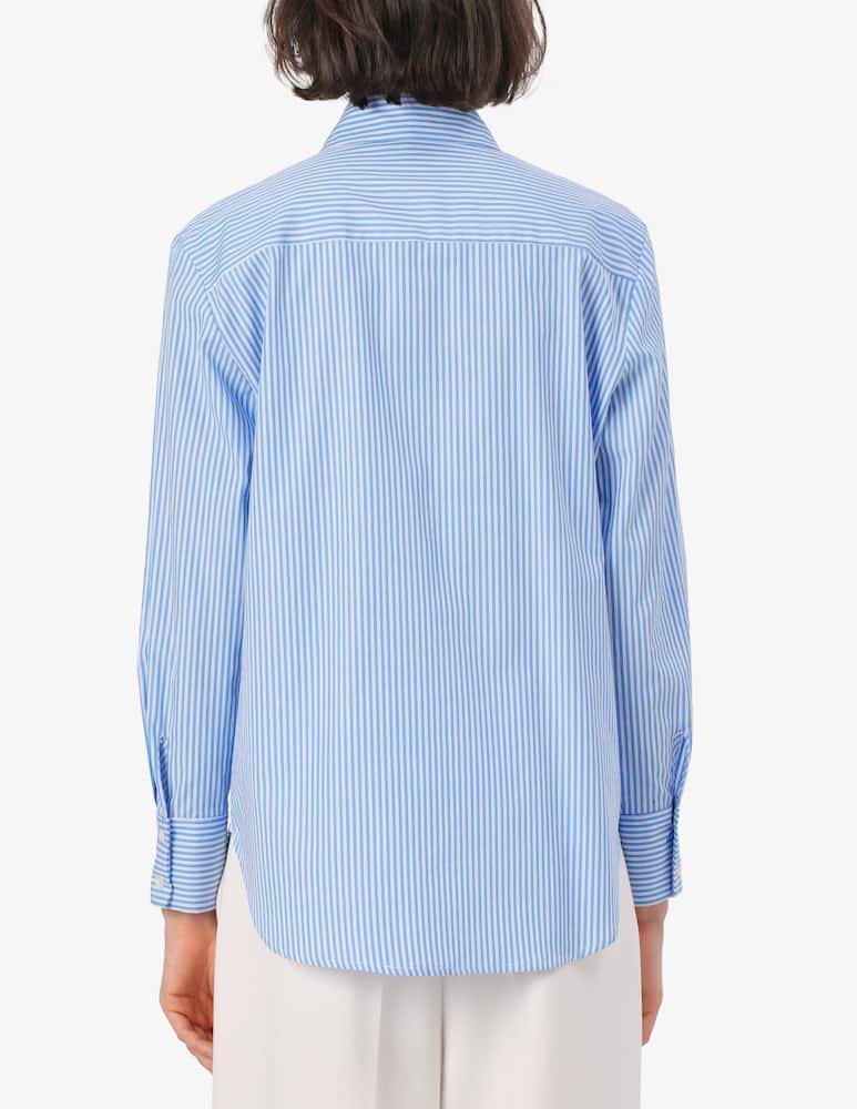 rinascente Elizabeth Ascot Striped poplin shirt