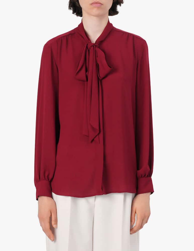 Elizabeth Ascot Camicia viscosa con fiocco - immagine 1