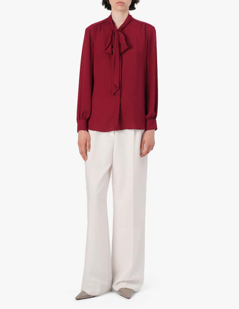 Elizabeth Ascot Camicia viscosa con fiocco - immagine 2