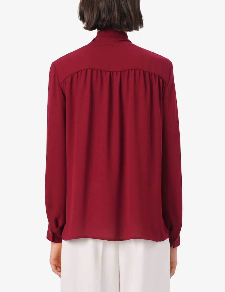 Elizabeth Ascot Camicia viscosa con fiocco - immagine 3
