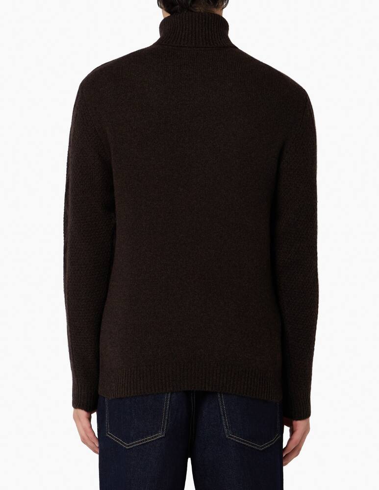 rinascente Pure Cashmere Cable-knit turtleneck jumper