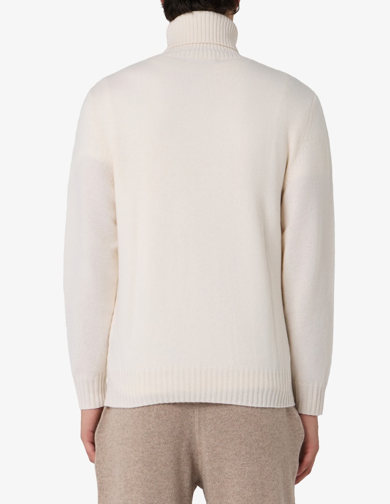 rinascente Pure Cashmere Dolcevita chevron in cachemire