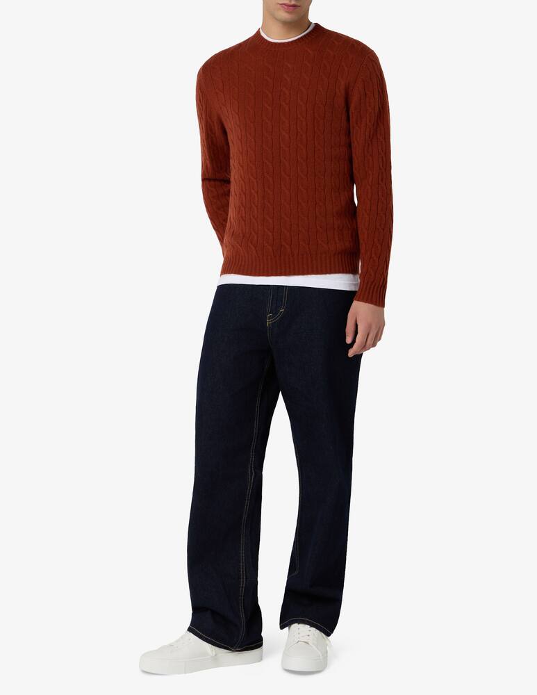 rinascente Pure Cashmere Costa treccia crewneck jumper