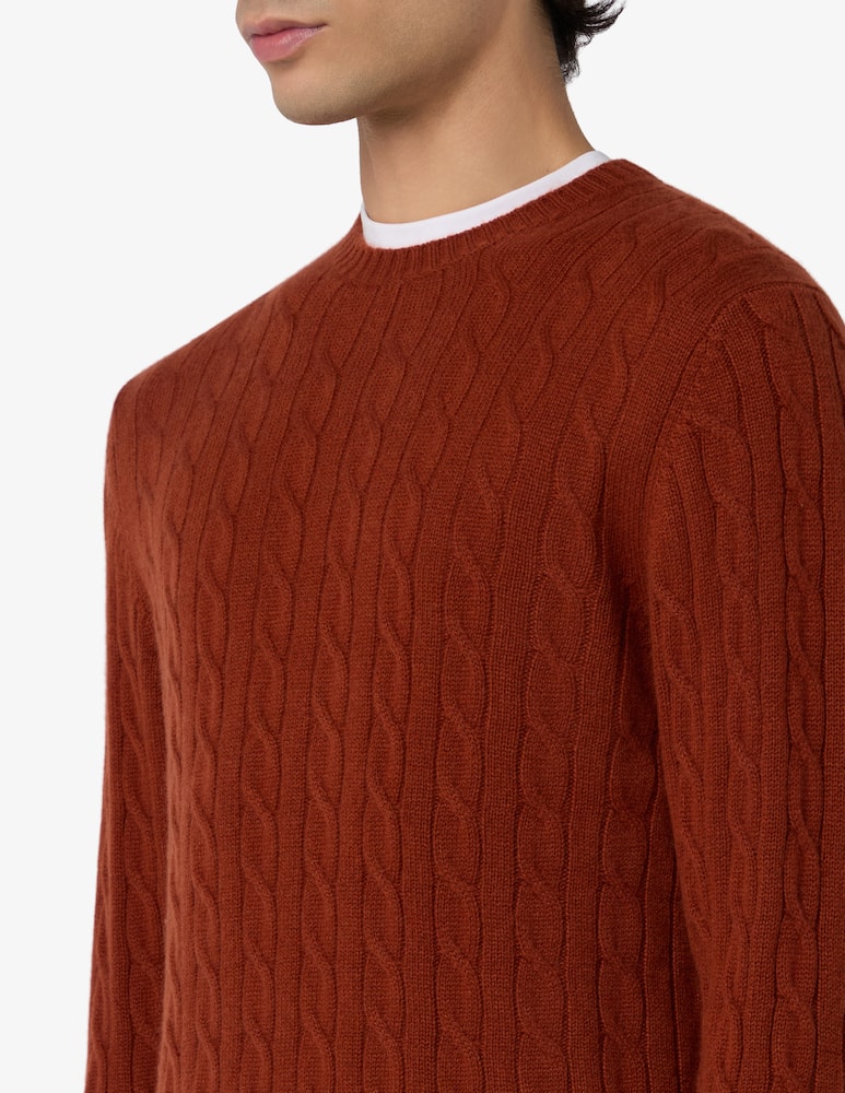 Pure Cashmere Costa treccia crewneck jumper - picture 4 Pure Cashmere Costa treccia crewneck jumper - picture 4