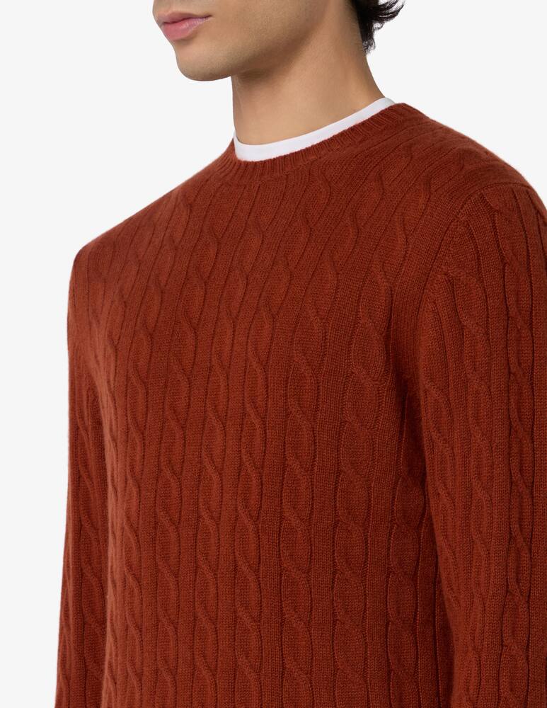 rinascente Pure Cashmere Costa treccia crewneck jumper
