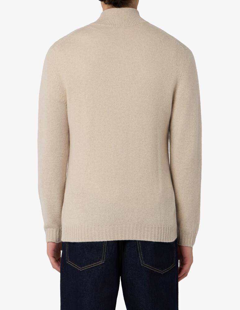 rinascente Pure Cashmere Zip neck cashmere jumper