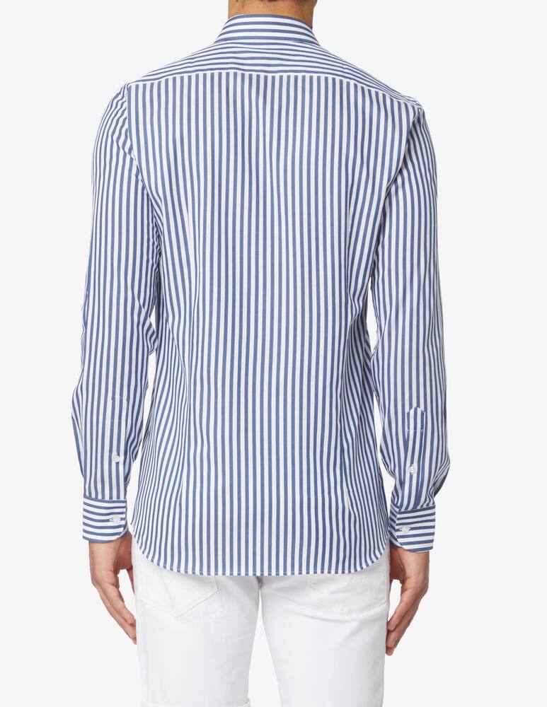 rinascente Sartoria Italiana Camicia riga larga - blu
