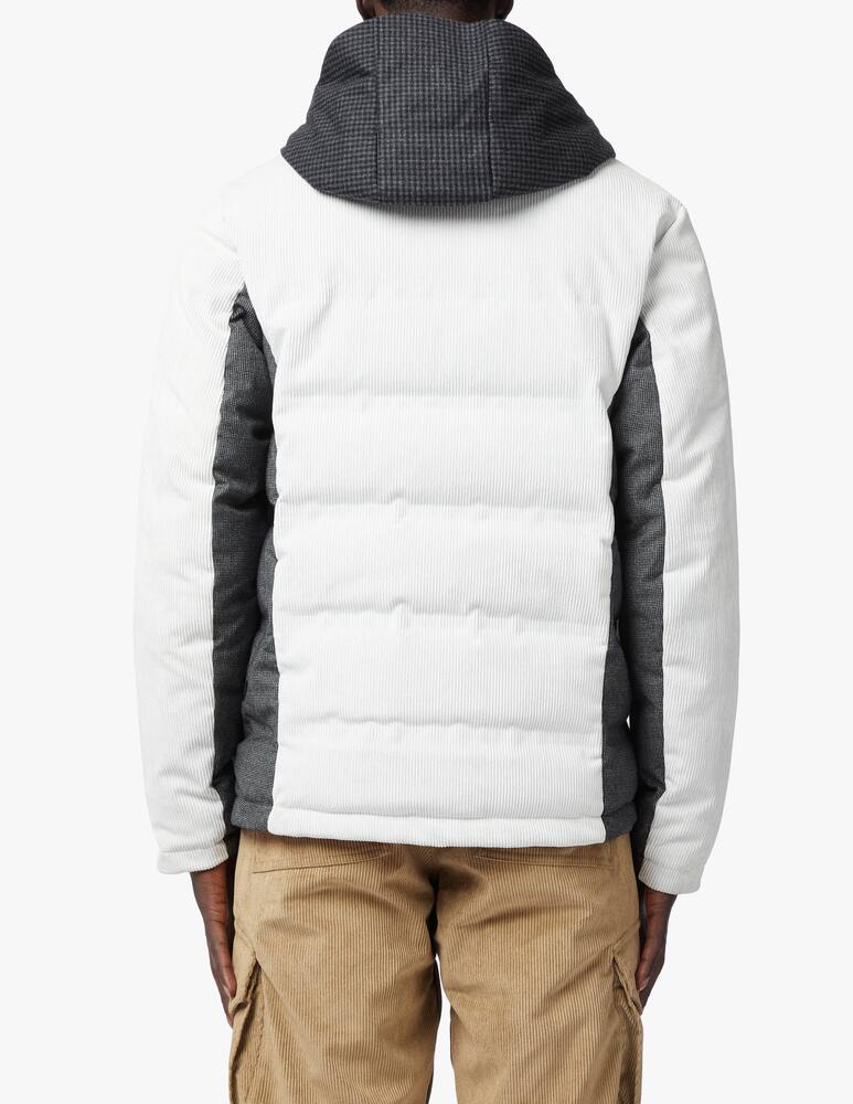 rinascente Jaam Ski wool and corduroy hooded jacket