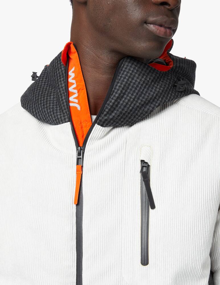 rinascente Jaam Ski wool and corduroy hooded jacket