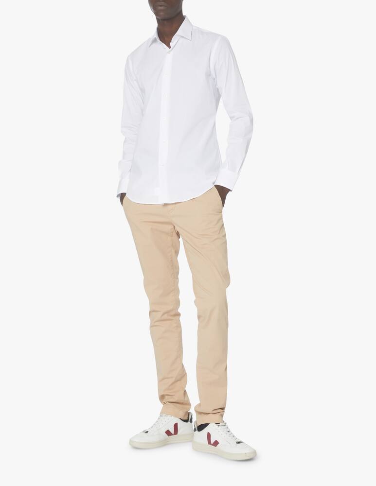 rinascente Sartoria Italiana Camicia popeline stretch tu modern - bianco