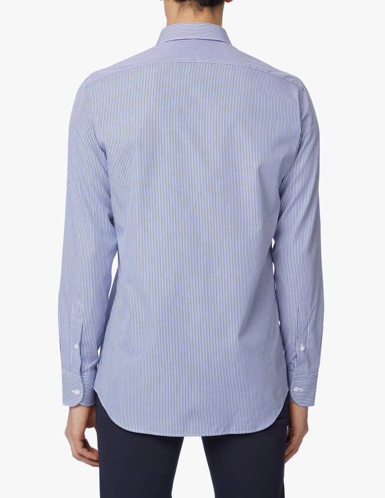 rinascente Sartoria Italiana Double twisted striped regular shirt - blue