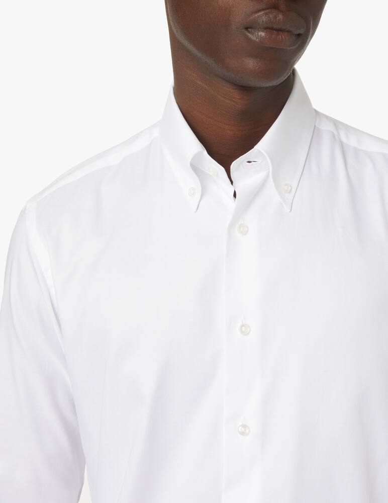 rinascente Sartoria Italiana Double twisted oxford regular shirt - white