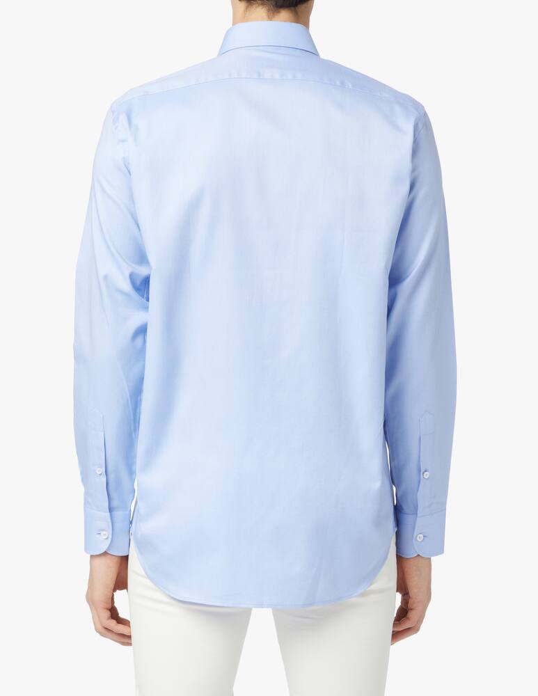 rinascente Sartoria Italiana Double twisted oxford regular shirt - light blue