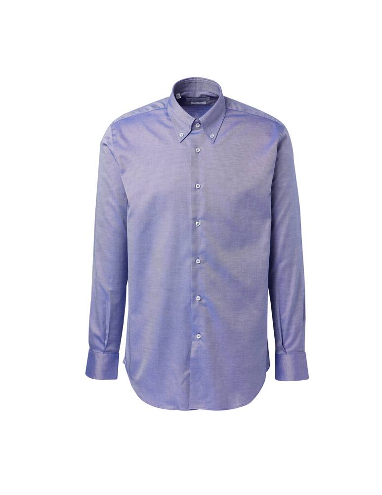 rinascente Sartoria Italiana Double twisted oxford regular shirt - blue