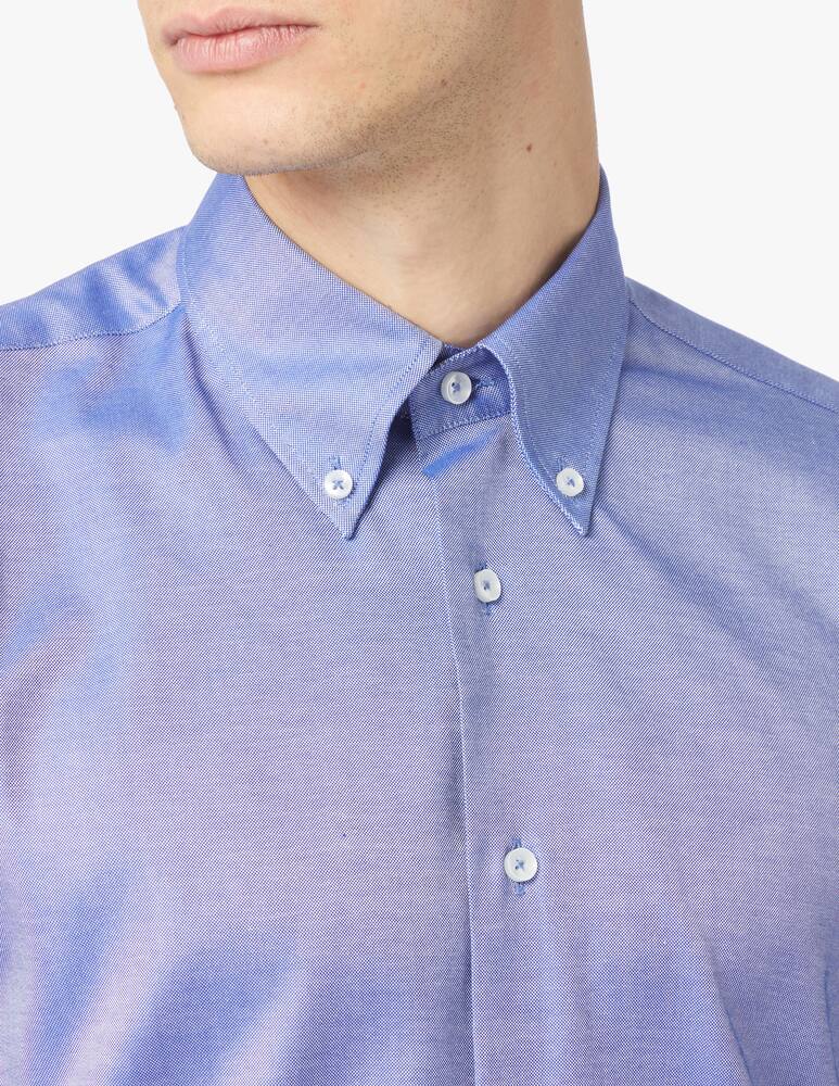 rinascente Sartoria Italiana Double twisted oxford regular shirt - blue