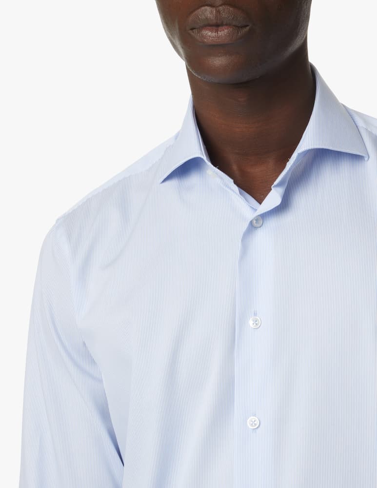 rinascente Sartoria Italiana Camicia doppio ritorto cannette regular - azzurro