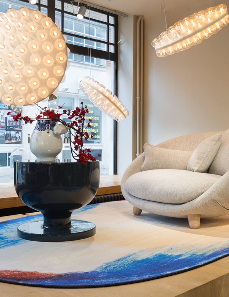 rinascente Moooi Scribble Carpet - Blue