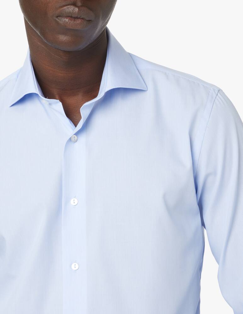 rinascente Sartoria Italiana Microstripes regular shirt - light blue