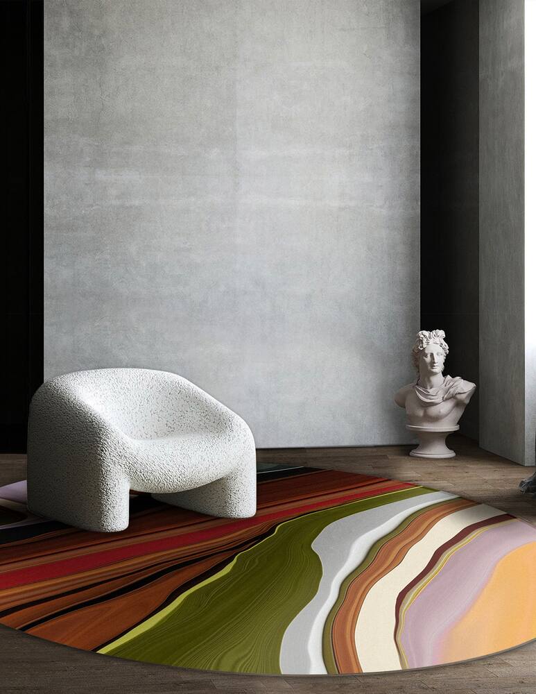 rinascente Moooi Liquid Layers Tulip Round Rug