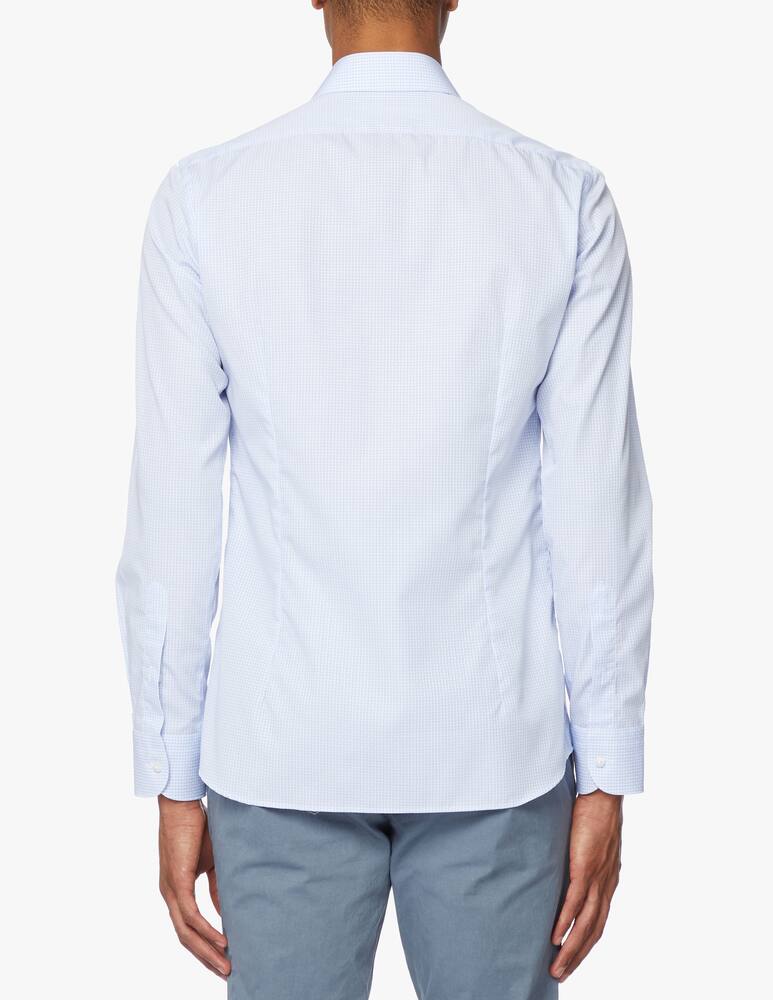 rinascente Sartoria Italiana Camicia quadro modern francese - azzurro