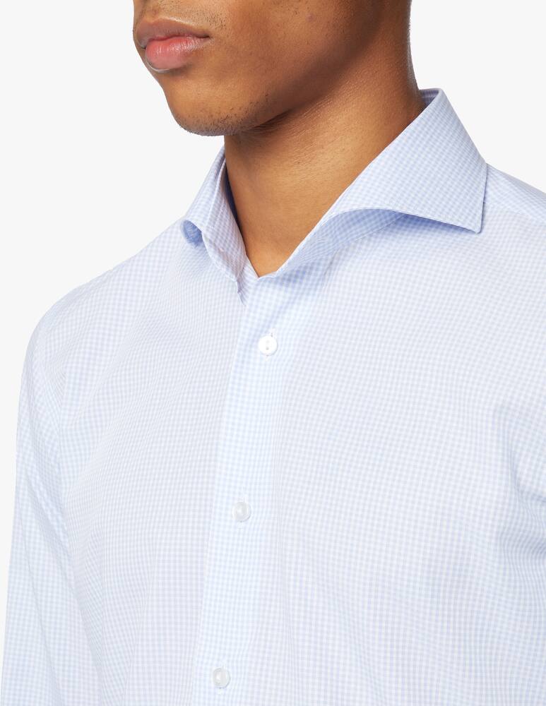 rinascente Sartoria Italiana Camicia quadro modern francese - azzurro