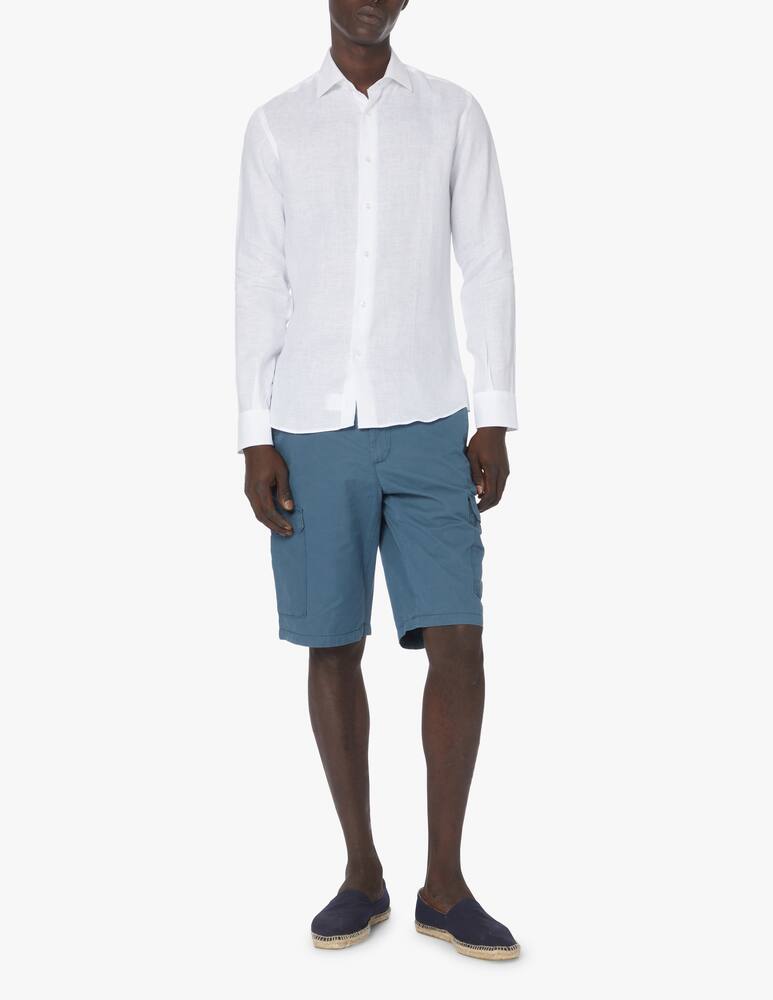 rinascente Sartoria Italiana Camicia lino tu modern - bianco