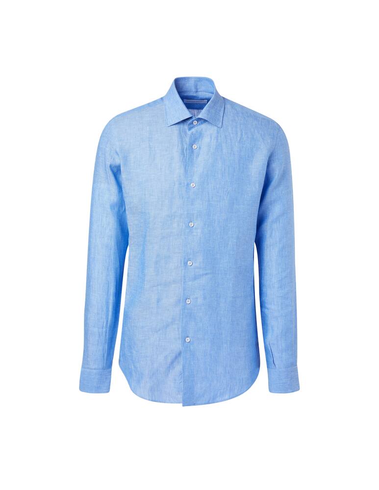 rinascente Sartoria Italiana Modern linen shirt - blue