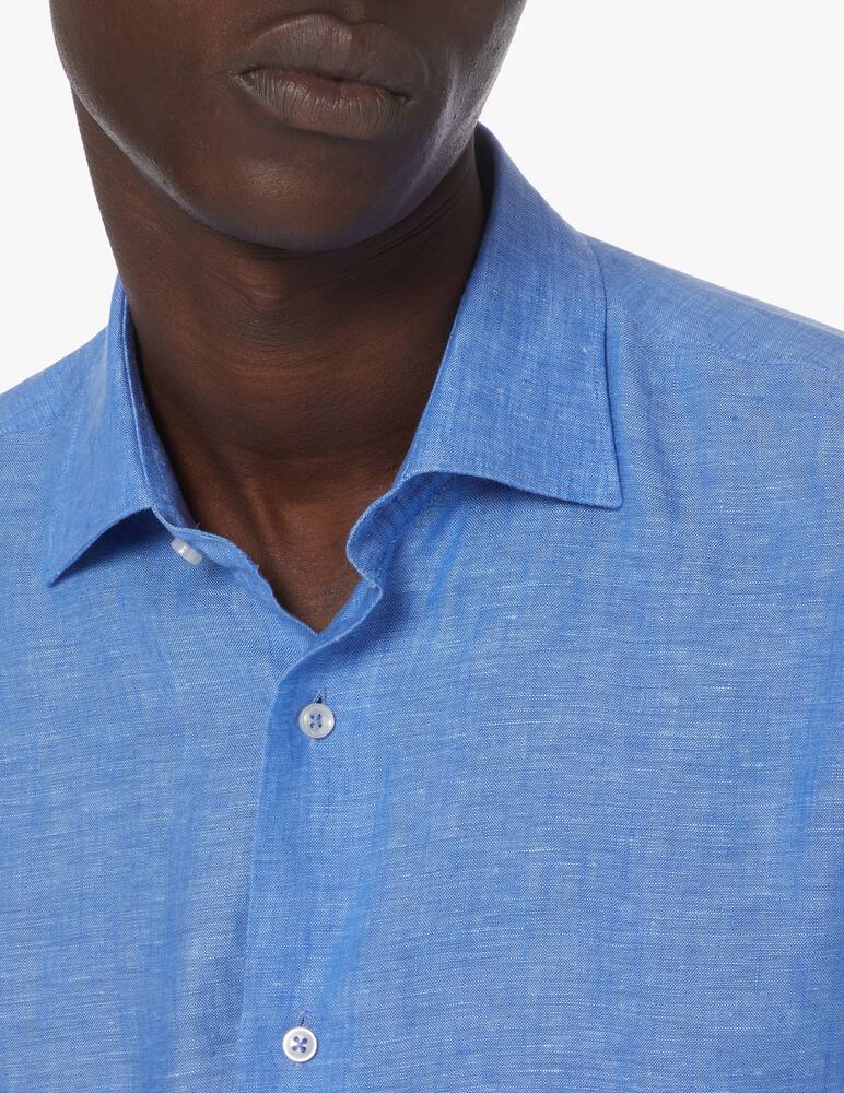 rinascente Sartoria Italiana Modern linen shirt - blue