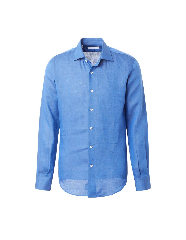 Sartoria Italiana Modern linen shirt - blue - picture 5 Sartoria Italiana Modern linen shirt - blue - picture 5