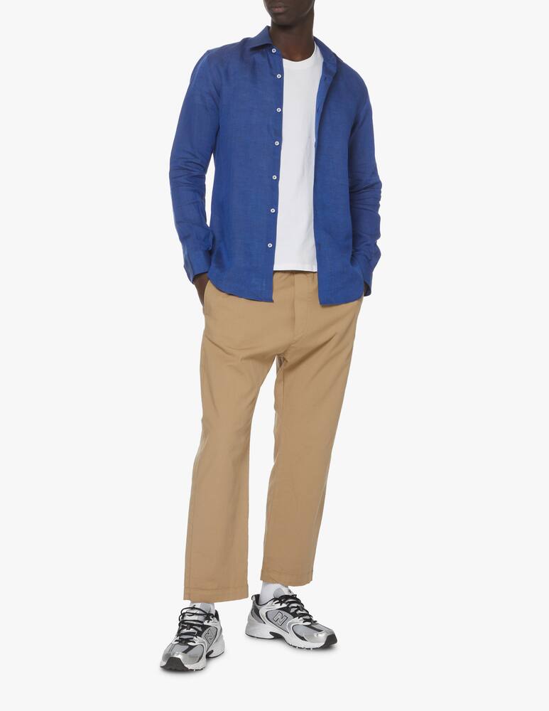 rinascente Sartoria Italiana Camicia lino tu modern - blu