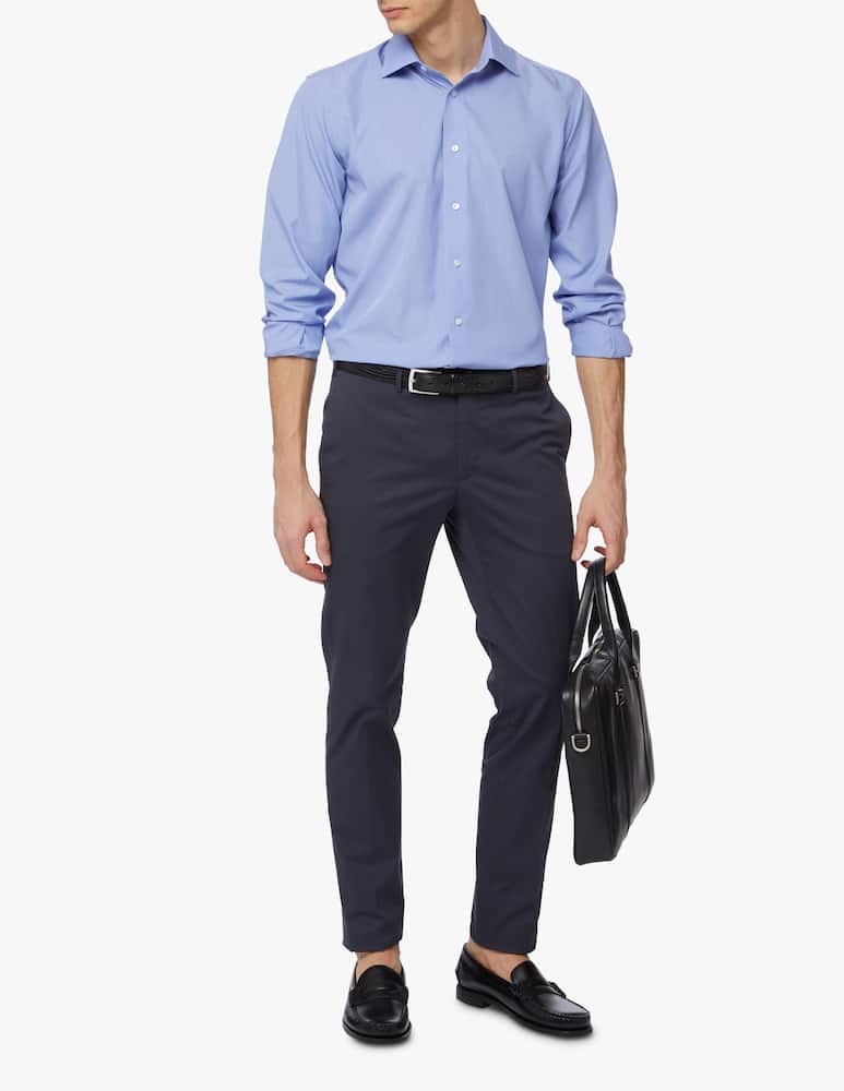 rinascente Sartoria Italiana Fil a fil regular shirt - blue