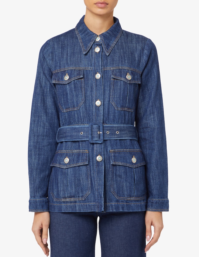 Shaft Giacca salariana in jeans - immagine 1 Shaft Giacca salariana in jeans - immagine 1