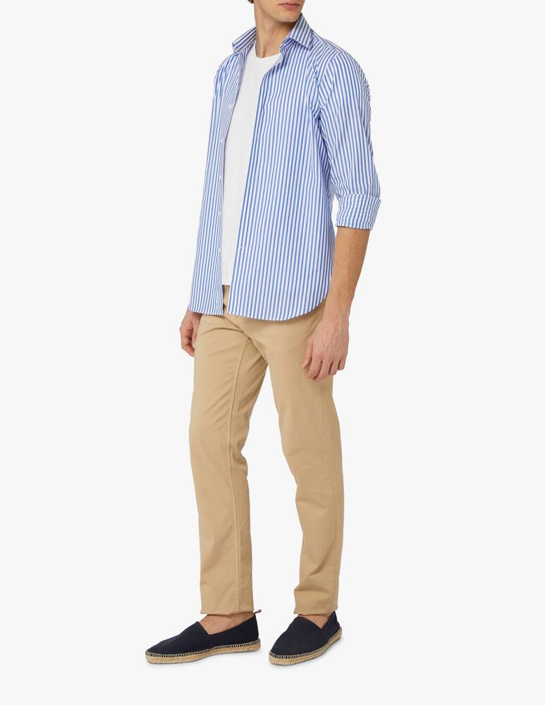 rinascente Delsiena Large stripes modern shirt - blue