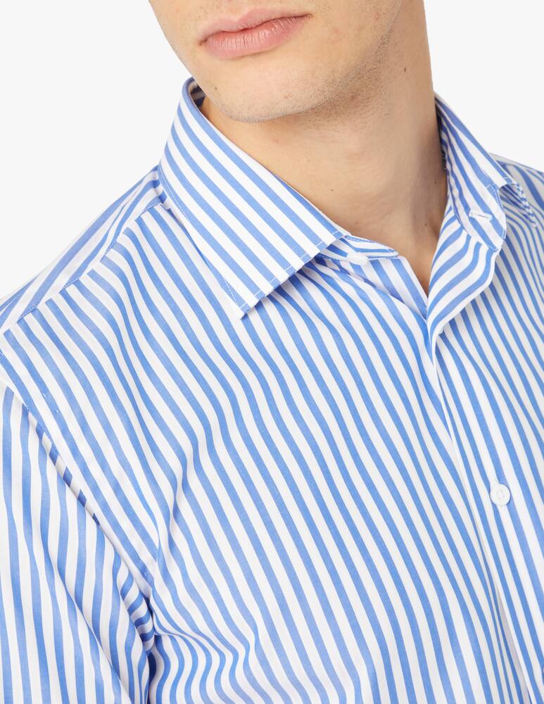 rinascente Delsiena Large stripes modern shirt - blue