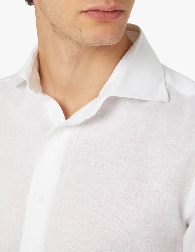Delsiena Camicia lino delave modern - bianco - immagine 4 Delsiena Camicia lino delave modern - bianco - immagine 4