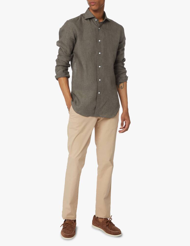 rinascente Delsiena Camicia lino delave modern - verde