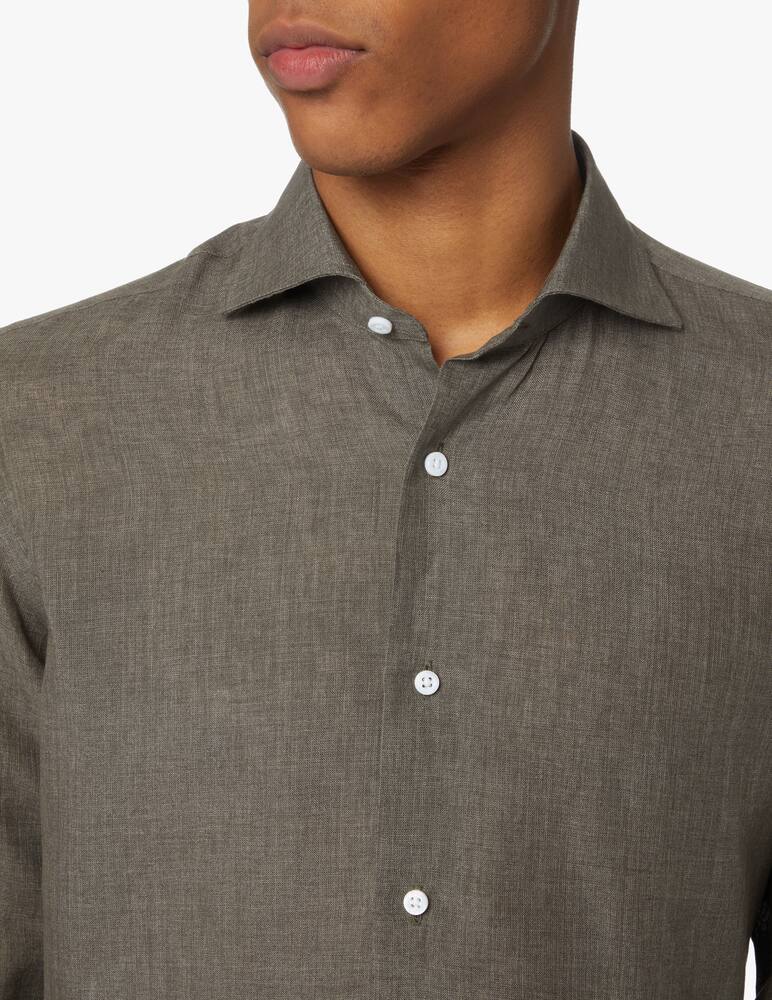 rinascente Delsiena Camicia lino delave modern - verde