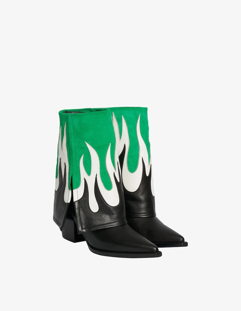 FILLES A PAPA Stivali basso cowboy Fire - immagine 1 FILLES A PAPA Stivali basso cowboy Fire - immagine 1
