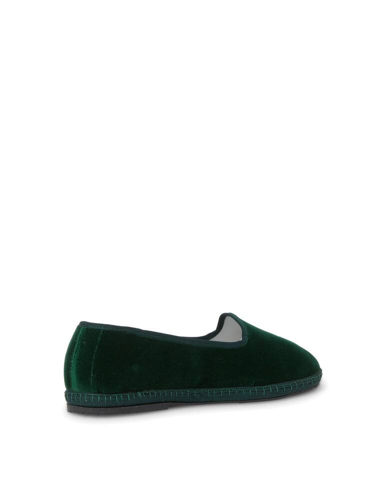 rinascente Papusse Verde velvet friulane shoes