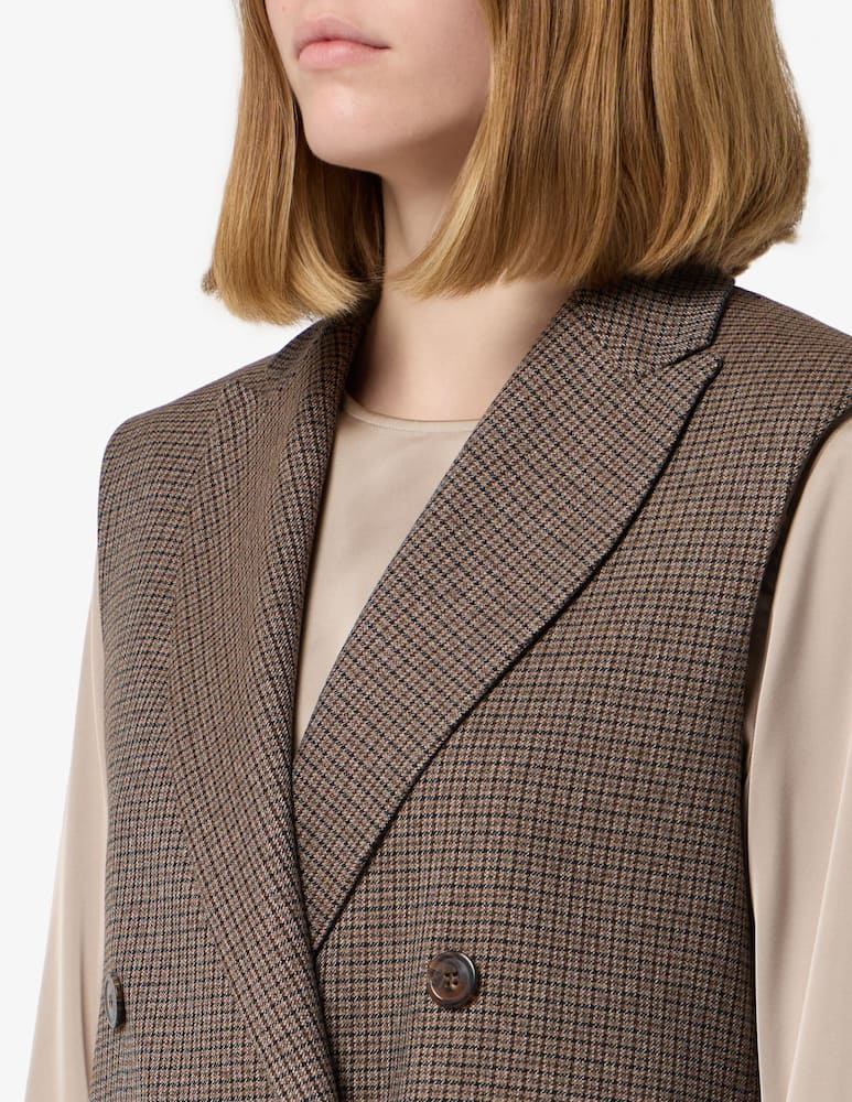24.7 Studio Double-breasted check gilet - picture 4 24.7 Studio Double-breasted check gilet - picture 4