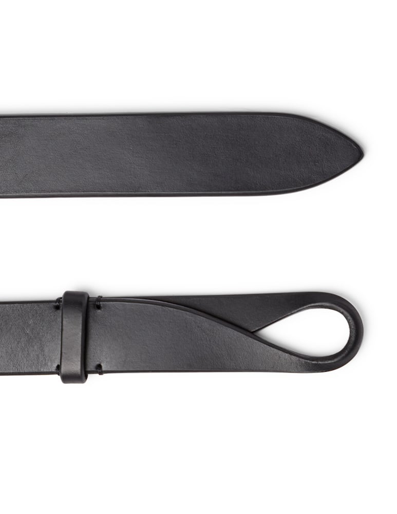 rinascente Orciani Cintura Nobuckle Bull in pelle e tessuto 