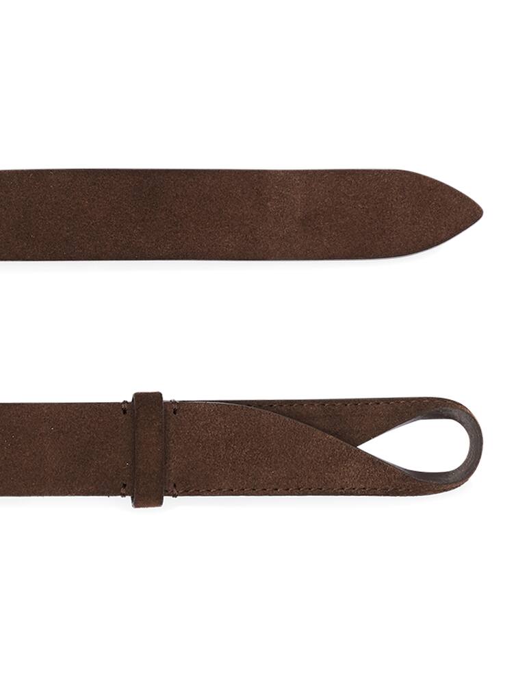 rinascente Orciani Suede Nobuckle belt - brown