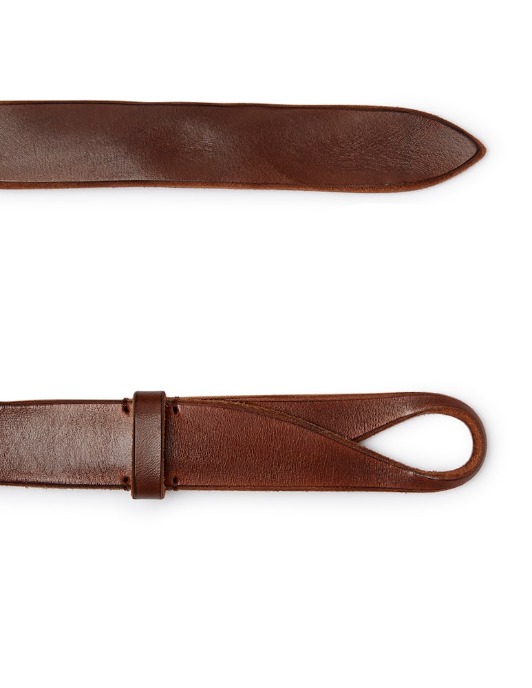 rinascente Orciani Dive leather Nobuckle belt 