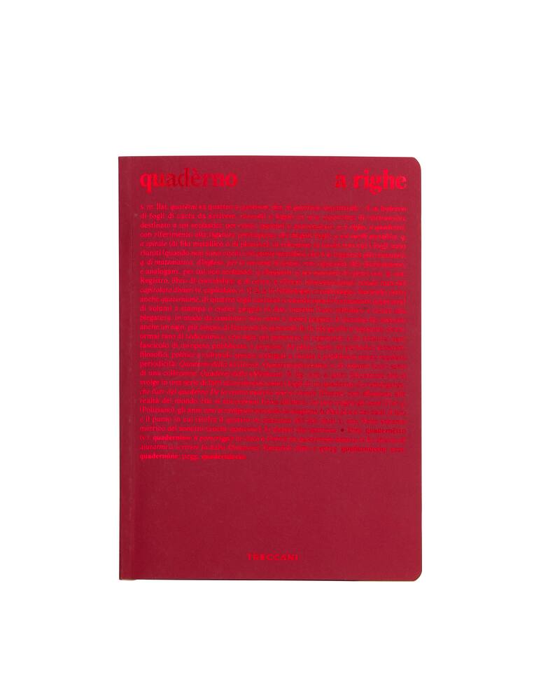 rinascente Treccani Quaderno A Righe Lucido - Rosso